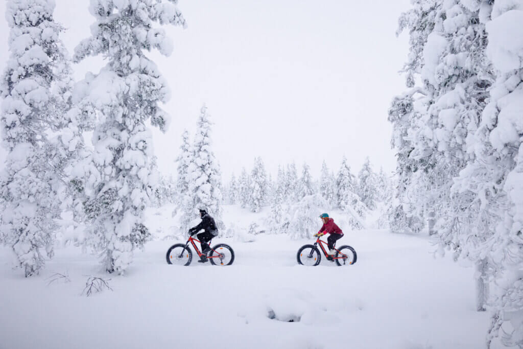 Kiilopää Adventures winter cycling