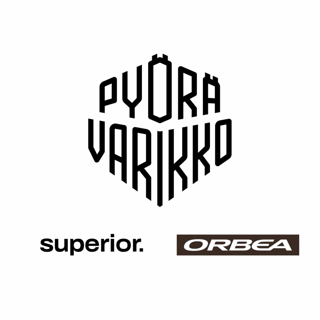 Pyörävarikko, Orbea, Superior. logot
