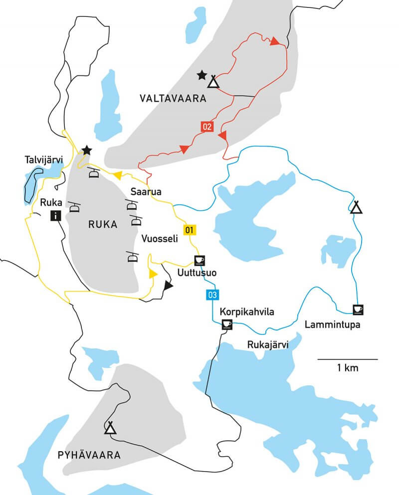 3 X Ruka Suomen Latu